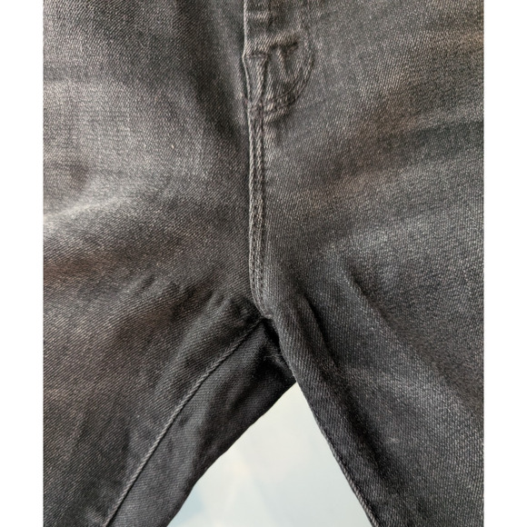 Mother High Waisted Looker Ankle Fray Night Hawk Black Fray Hem Womens Jeans 25 - Picture 11 of 12